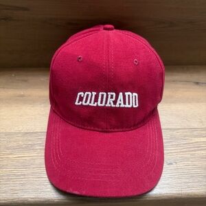 Red Cap with Colorado Embroidery